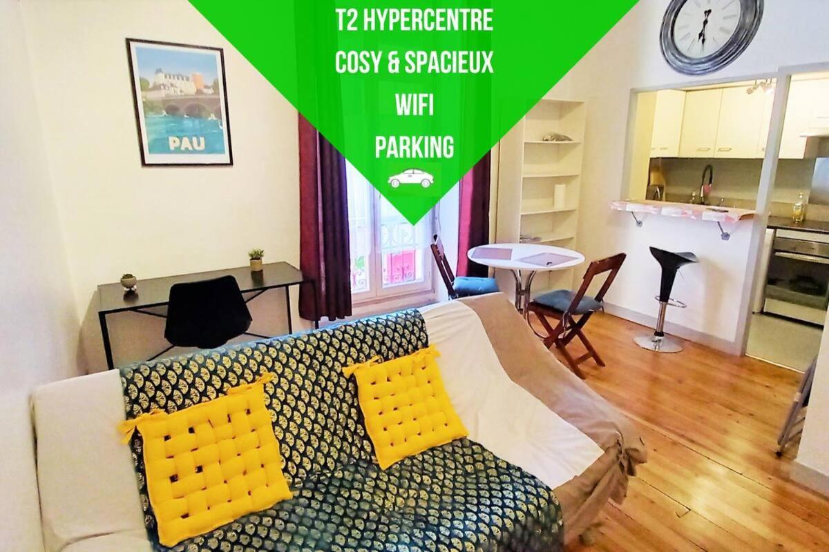 Le Gambetta T2 Cosy Hypercentre Wifi Fibre Avec Parking Lägenhet Pau Exteriör bild