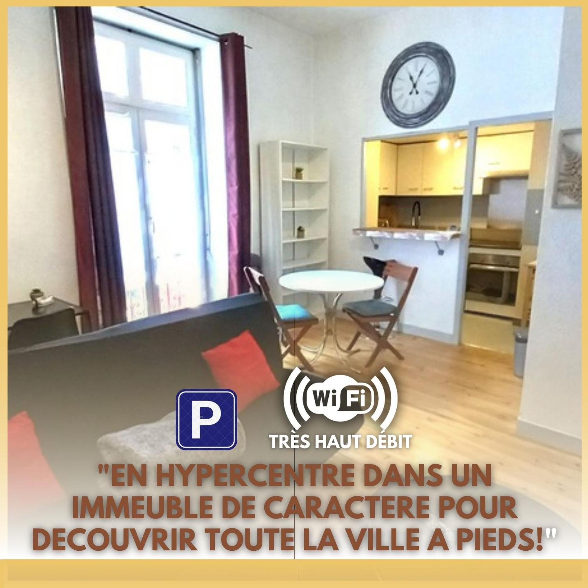 Le Gambetta T2 Cosy Hypercentre Wifi Fibre Avec Parking Lägenhet Pau Exteriör bild